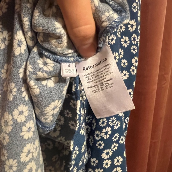 Reformation Presley Mini Dress in Dana - Picture 7 of 8